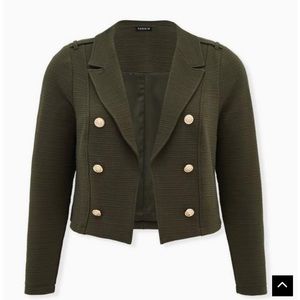 Torrid military blazer